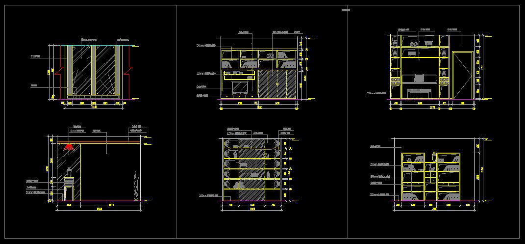 ★書房設計Autocad模板 書房配置 主臥房書房設計 客房 飯店書房配置