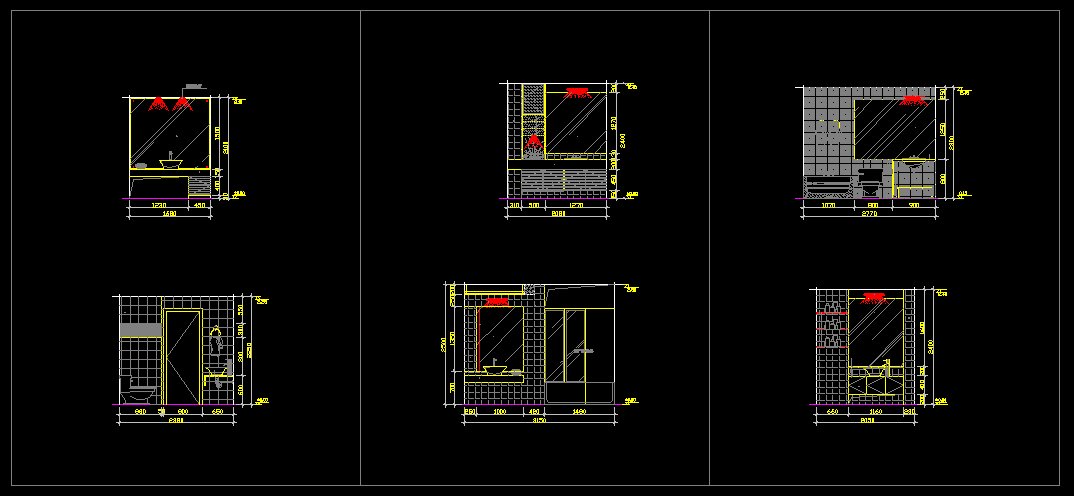 ★廁所設計Autocad模板 廁所配置 廁所風水設計 廁所收納 無障礙廁所 廁所磁磚 廁所施工圖 廁所防水 廁所美化